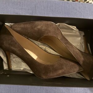 Brown suede Banana Republic Heels 10.5